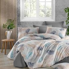 Obliečky flanelové Pierka farebné 200x140cm+90x70cm TiaHome