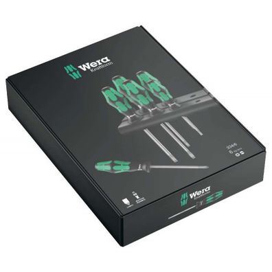 Wera 105650 Kraftform Plus Lasertip 334/6 skrutkovače (sada 6 ks a stojan)
