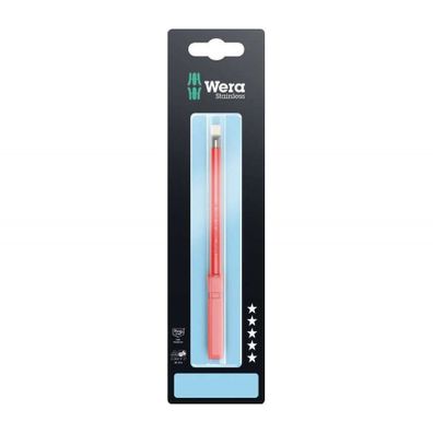Wera 033601 Vymeniteľný skrutkovací nôž SL 6,5 Kraftform Kompakt VDE 3060 i SB, nerezová oceľ