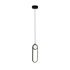 LED Luster na lanku LACRIMA LED/15W/230V 3000K čierna