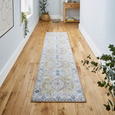 Sivý/béžový koberec behúň 225x60 cm Topaz - Think Rugs
