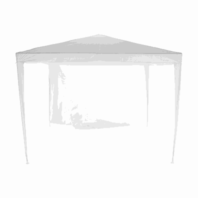 Záhradný párty stan, biela, 3x3 m, TEKNO TYP 1 + 4 bočné strany