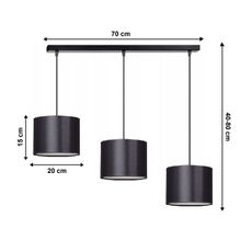 Luster na lanku TUZ 3xE27/60W/230V