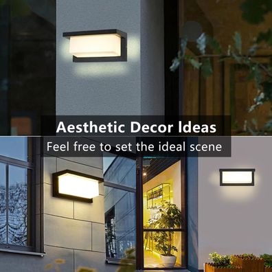 Brilagi - LED Vonkajšie nástenné svietidlo BRICKY LED/12W/230V čierna IP54