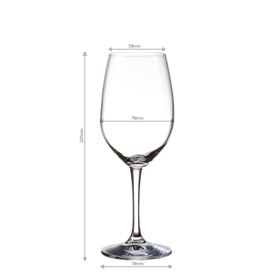Poháre na červené víno 380 ml set 4 ks - BASIC Glas Lunasol META Glass - 322002