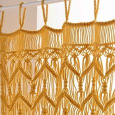 Žltý záves do dverí 90x200 cm Macarena – douceur d'intérieur