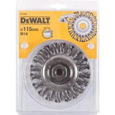 Drôtená kefa na krútené uzly dĺžka 22 mm priemer 115 mm pre stolnú brúsku DeWALT DT3502