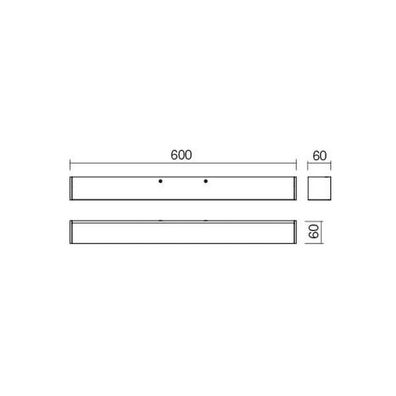 Redo 01-2327 - LED Kúpeľňové osvetlenie zrkadla THELA LED/17W/230V 60 cm IP44