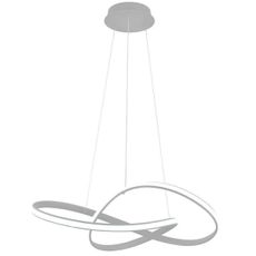 Brilagi - LED Stmievateľný luster na lanku COSMOWAVE LED/70W/230V 3000-6500K strieborná + DO