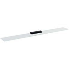 Sapho Pirenei - Polička, dĺžka 80 cm, číre sklo/čierna MY009B-16