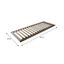 KONDELA Basic Flex Front lamelový rošt 90x200 cm ohýbané brezové drevo
