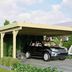 Drevený prístrešok / carport CLASSIC 1A s plechmi Lanitplast