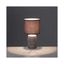 Hnedá stolová lampa s textilným tienidlom (výška 33,5 cm) – Casa Selección