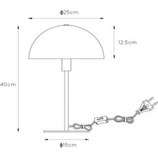 Lucide 45596/01/44 - Stolná lampa SIEMON 1xE14/25W/230V oranžová