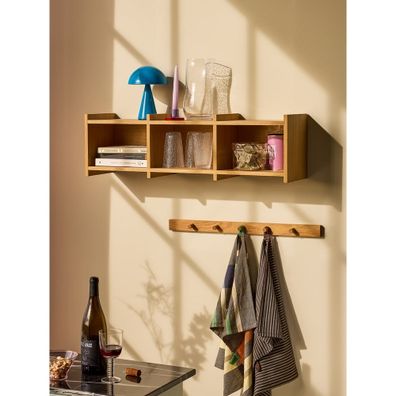 Poschodová polica v dekore duba v prírodnej farbe 80 cm Focal – Hübsch