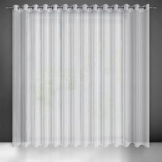 ZÁCLONA NA KRÚŽKOCH LOARA 300X250 CM BIELA