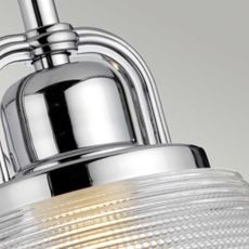 Quoizel QZ-DUBLIN1-PC - LED Kúpeľňové svietidlo DUBLIN 1xG9/3W/230V IP44 chróm
