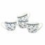 4-dielna sada porcelánových šálok Floral, 90 ml
