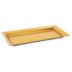 DekorStyle Podlhovastý podnos 36 cm - zlatý