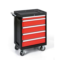 Mobilná skrinka na náradie, 5 zásuviek, 965x664x464 mm