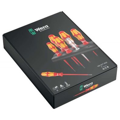 Wera 006480 Skrutkovače Kraftform Plus 160 iS/7 Rack (sada 7 kusov + stojan)
