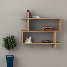 Poschodová polica v dekore duba v prírodnej farbe 70 cm Paralel – Kalune Design