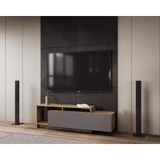 NABBI Ulfet U2 tv stolík dub tahoe / antracit