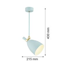 Argon 4685 - Luster na tyči CHARLOTTE 1xE27/15W/230V modrá/zlatá