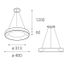 LED2 - LED Luster na lanku BELLA LED/40W/230V 3000/4000K čierna