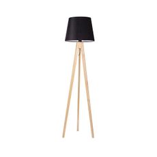 Stojacia lampa CONE 1xE27/60W/230V borovica čierna