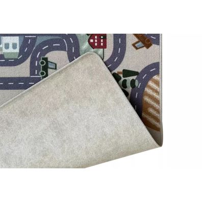 Vopi , Detský kusový koberec Scanroad 39 kruh, 67x67 (priemer) kruh, viacfarebná, detská izba