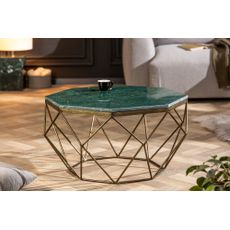 Konferenčný stolík Diamond 69cm mramor zelený