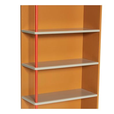 Oranžová nástenná knižnica z jaseňového dreva 60x109 cm Apollo – Hübsch