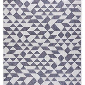 Dywany Łuszczów Kusový koberec Sion Sisal Triangles 22373 ecru/blue-pink – na von aj na doma - 120x170 cm