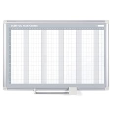 Ročná plánovacia tabuľa na stenu LUX, magnetická, dni, 900 x 600 mm