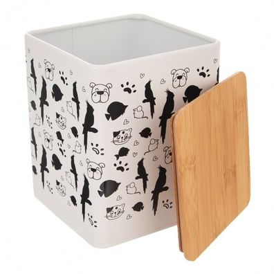 Orion Orion Dóza plech/bambus 11,5x11,5x14 cm MAZLÍČCI , S