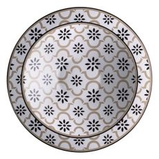 Kameninový hlboký servírovací tanier Brandani Alhambra, ø 30 cm