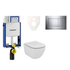 Cenovo zvýhodnený závesný WC set Geberit na zamurovanie + WC Ideal Standard Tesi 110.302.00.5NE6