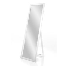 Stojacie zrkadlo v bielom ráme Styler Sicilia, 46 x 146 cm