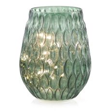 LED svietnik AmeliaHome MADRID 14x19,5 cm fľašovo zelený, velikost 14*19,2