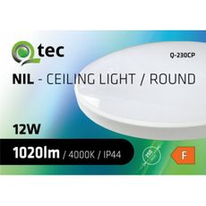 LED Kúpeľňové stropné svietidlo CIRCLE LED/12W/230V 4000K pr. 25 cm IP44 biela