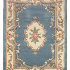 Flair Rugs koberce Ručne všívaný kusový koberec Lotus premium Blue - 150x240 cm