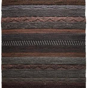 Diamond Carpets koberce Ručne viazaný kusový koberec Black Melange DE 2006 Multi Colour - 80x150 cm