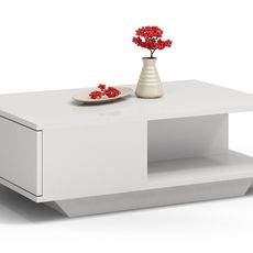 TP Living Konferenčný stolík DENVER lesklý-biely