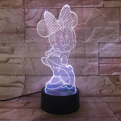 3Dmix 3DL-DFS025 – 3D LED nočná lampa - Minnie Mouse (Aroma)