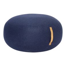 Tmavomodrý puf Hübsch Turenio, ø 70 cm