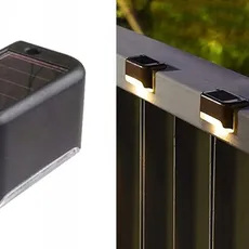 Garden Line Sada 4 ks LED solárních lamp Linus 8x4,5 cm černá/teplá bílá