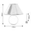 Rabalux 2145 - Stolná lampa ARIEL 1xE14/40W/230V