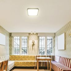 LED Kúpeľňové stropné svietidlo LED/48W/230V IP44 3000K 42x42 cm čierna