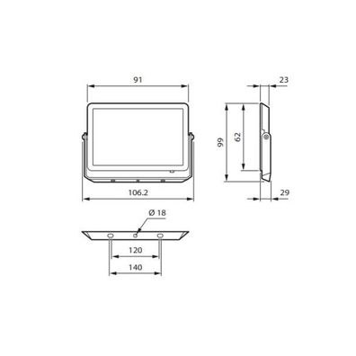 Philips - LED Reflektor DECOFLOOD LED/10W/230V IP65